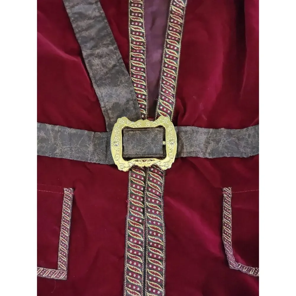 NEW! Disney Captain Hook Jacket Halloween Costume Cosplay Size 9/10 Peter Pan